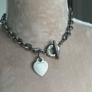 TIFFANY & CO VINTAGE SILVER HEART NECKLACE